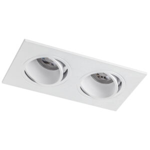 Рамка (светильник) PVC д/LED-модулей 941хх и LED-ламп D50мм SINGO 2X QUAD БЕЛЫЙ