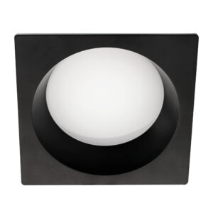 Рамка (светильник) PVC д/LED-модулей 941хх и LED-ламп D50мм PIANO QUAD ЧЕРНЫЙ IP65
