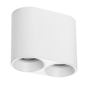 Рамка (светильник) PVC д/LED-модулей 941хх и LED-ламп D50мм RULLO 2x ROUND БЕЛЫЙ