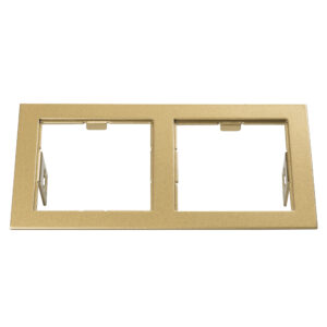Рамка DOMINO Double QUADRO MR16 ЗОЛОТО