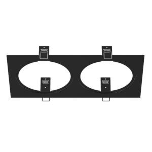 Рамка INTERO 111 Double QUADRO ЧЕРНЫЙ
