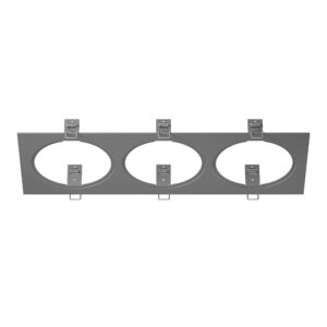 Рамка INTERO 111 Triple QUADRO СЕРЫЙ