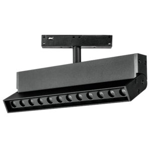 Светильник 48V поворотный д/трека UNO LED 12W 800LM 24G ЧЕРНЫЙ МАТОВЫЙ 3000K