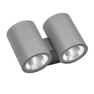Светильник PARO LED 2*2*6W 1920LM 24G СЕРЫЙ 3000K IP65