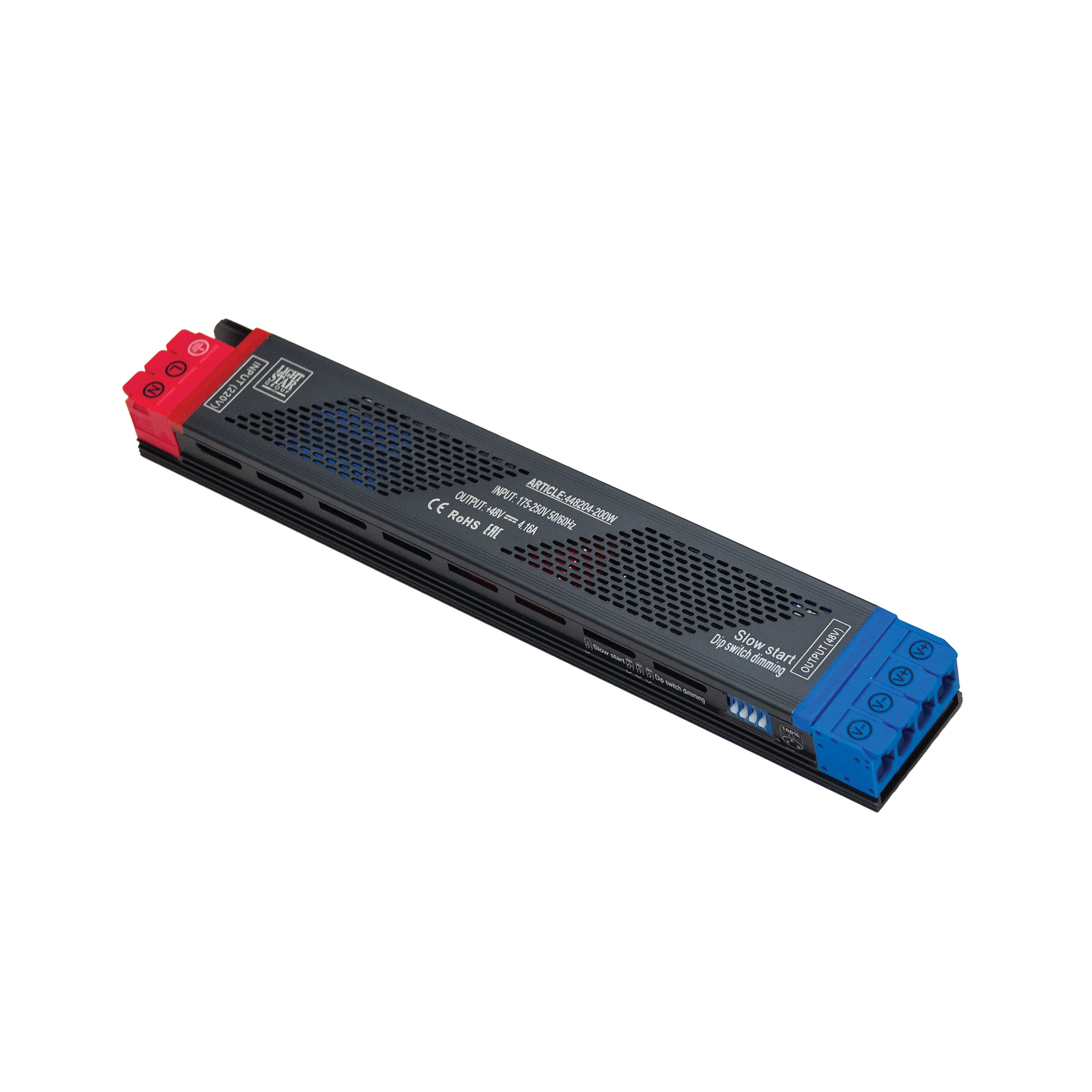 Блок питания 48V с DIP+плавный пуск LIGHTSTAR 200W