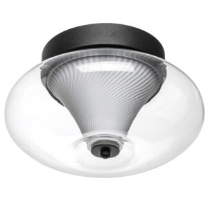 Люстра PALERMO 8W LED 350LM G ЧЕРНЫЙ/ПРОЗРАЧНЫЙ 3000K