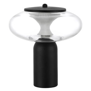 Настольная лампа PALERMO 8W LED 350LM G ЧЕРНЫЙ/ПРОЗРАЧНЫЙ 3000K
