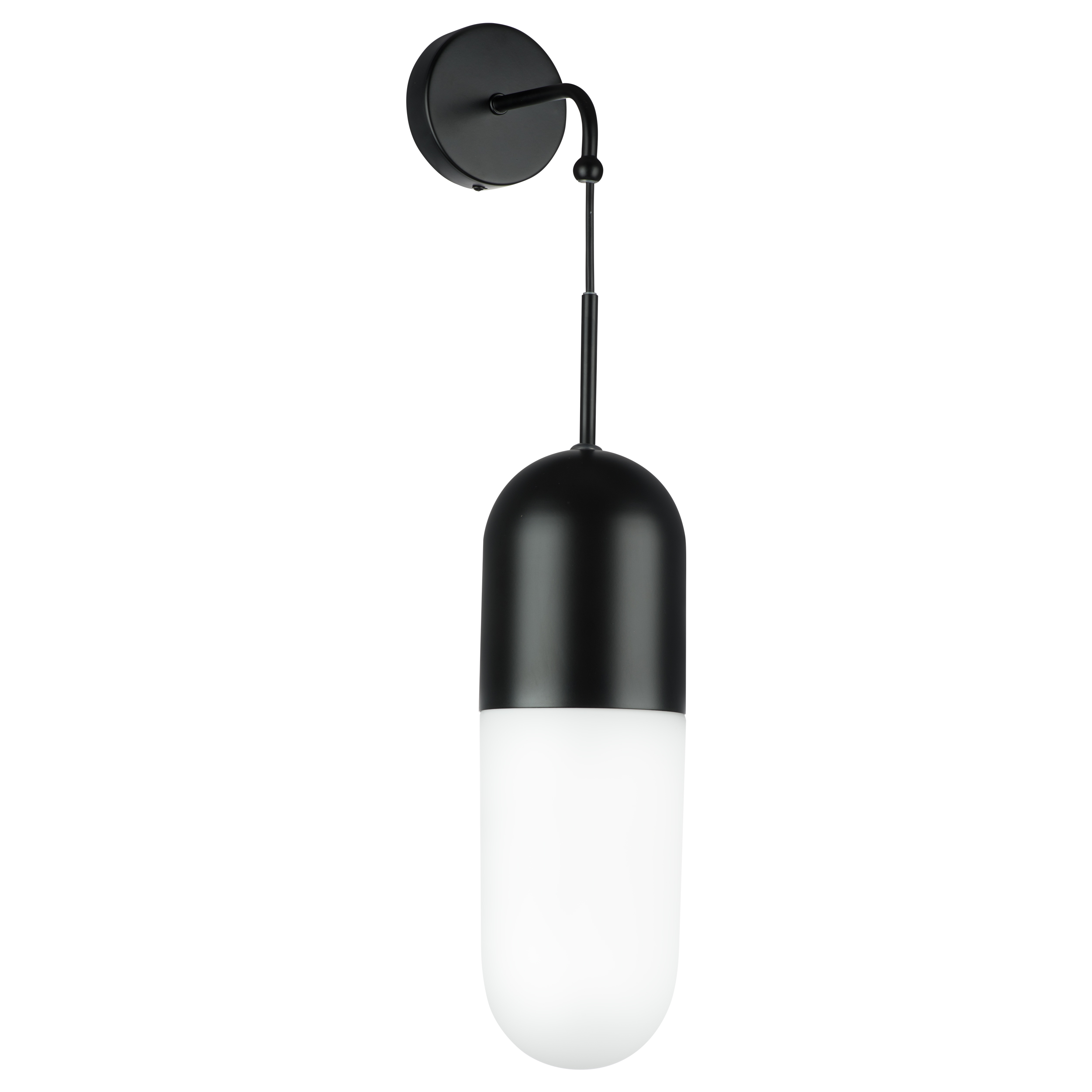 Бра RAMO 1х40W E27 ЧЕРНЫЙ МАТОВЫЙ/БЕЛЫЙ