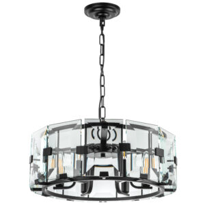 Люстра NOVARA 6x40W E14 ЧЕРНЫЙ МАТОВЫЙ
