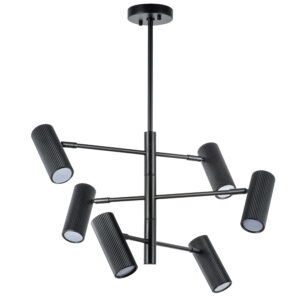 Люстра ROMA 6х28W GU10 (led) ЧЕРНЫЙ