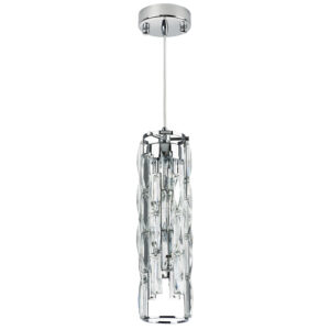 Люстра LIMPIO 4х6W(led) G9 ХРОМ/ПРОЗРАЧНЫЙ