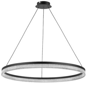 Люстра ROTONDA 51W LED 2808LM 180G ЧЕРНЫЙ 3000K