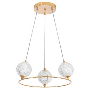 Люстра ACRILE G9 3х6W(led) G9 ЗОЛОТО