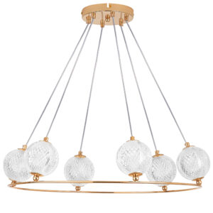 Люстра ACRILE G9 6х6W(led) G9 ЗОЛОТО