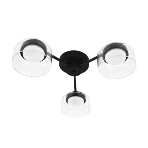 Люстра FICO II 3х12W GX53 ЧЕРНЫЙ/ПРОЗРАЧНЫЙ