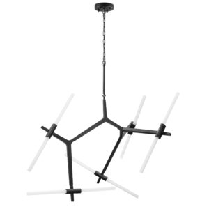 Люстра STRUTTURA 10х6W (led) G9 ЧЕРНЫЙ МАТОВЫЙ
