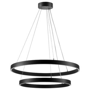 Люстра SATURNO LED 84W 5800LM 70G ЧЕРНЫЙ 3000-6000K