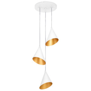 Люстра CONE GW 3х6W(led) G9 БЕЛЫЙ/ЗОЛОТО