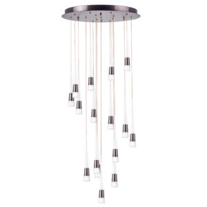 Люстра CONE LED 80W 4480LM КОФЕЙНЫЙ/БЕЛЫЙ/ПРОЗРАЧНЫЙ 3000K