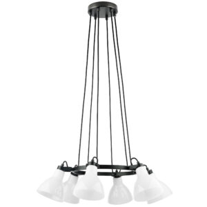 Люстра ACROBATA 6х40W E14 ЧЕРНЫЙ/БЕЛЫЙ