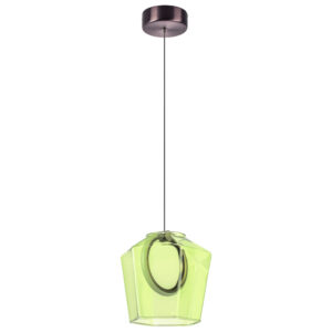 Люстра CARAMELLO LED 6W 110LM КОФЕЙНЫЙ/ЗЕЛЕНЫЙ 3000K
