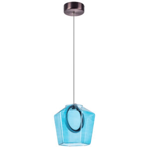 Люстра CARAMELLO LED 6W 110LM КОФЕЙНЫЙ/ГОЛУБОЙ 3000K