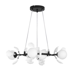 Люстра CERAMO BW 6х6W(led) G9 ЧЕРНЫЙ/БЕЛЫЙ