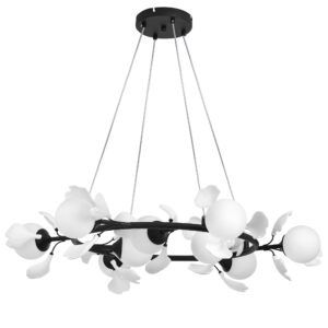 Люстра CERAMO BW 9х6W(led) G9 ЧЕРНЫЙ/БЕЛЫЙ