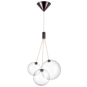Люстра SFERETTA LED 3х1,35W 200LM КОФЕЙНЫЙ/ПРОЗРАЧНЫЙ 3000K