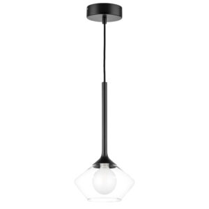 Люстра VETRO 1х6W(led) G9 ЧЕРНЫЙ/ПРОЗРАЧНЫЙ