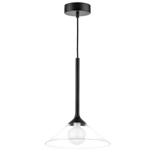 Люстра VETRO 1х6W(led) G9 ЧЕРНЫЙ/ПРОЗРАЧНЫЙ