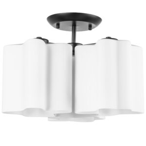 Люстра NUBI 3х40W E27 ЧЕРНЫЙ МАТОВЫЙ/БЕЛЫЙ