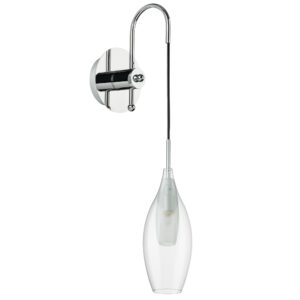 Бра PENTOLA 1х25W G9 ХРОМ/ПРОЗРАЧНЫЙ