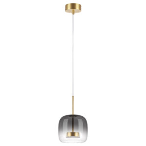 Люстра CUPOLA LED 9W 450LM ЗОЛОТО/ДЫМЧАТЫЙ 3000K