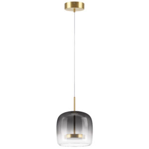Люстра CUPOLA LED 1х18W 900LM ЗОЛОТО/ДЫМЧАТЫЙ 3000K