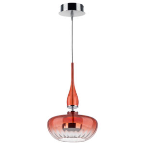 Люстра ASTRA LED 12W 580LM ХРОМ/КРАСНЫЙ 3000K