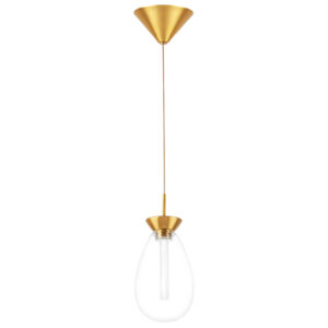Люстра COLORE LED 1х4W 240LM ЗОЛОТО/ПРОЗРАЧНЫЙ 3000K