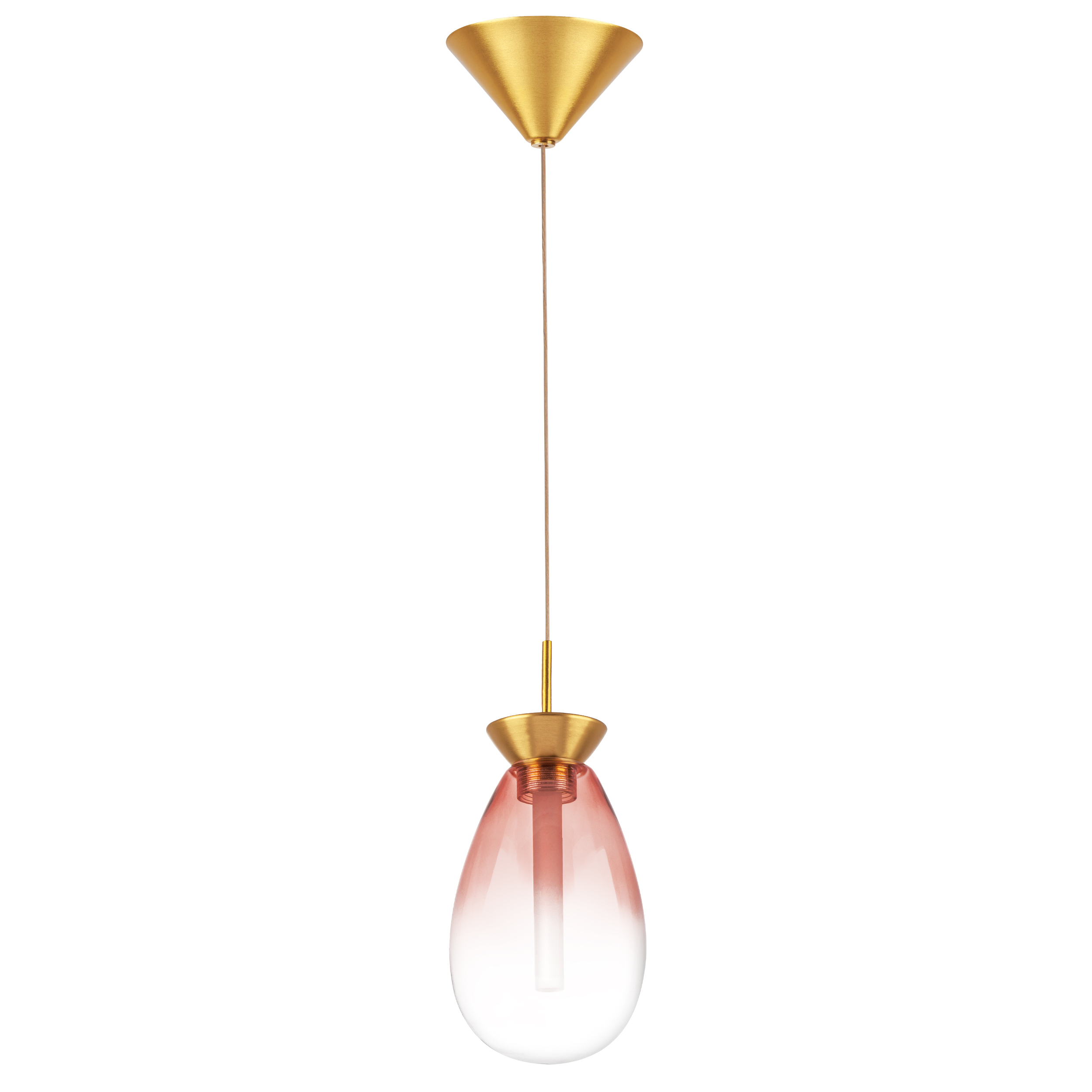 Люстра COLORE LED 1х4W 220LM ЗОЛОТО/РОЗОВЫЙ 3000K