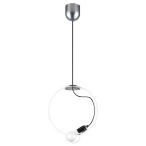 Люстра COLORE 1х8W (led) E27 АЛЮМИНИЙ/ПРОЗРАЧНЫЙ