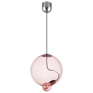 Люстра COLORE 1х8W (led) E27 АЛЮМИНИЙ/РОЗОВЫЙ