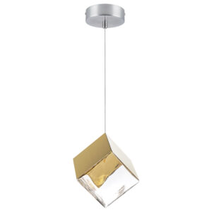 Люстра QUBICA 2W(led) G4 12V ЗОЛОТО/ПРОЗРАЧНЫЙ