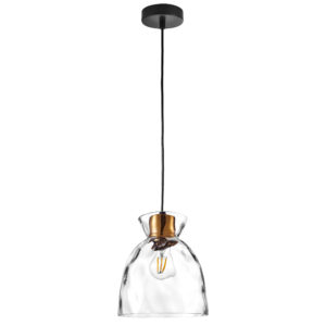 Подвес NUBELLA 1х12W (led) E27 ЧЕРНЫЙ/БРОНЗА/ПРОЗРАЧНЫЙ