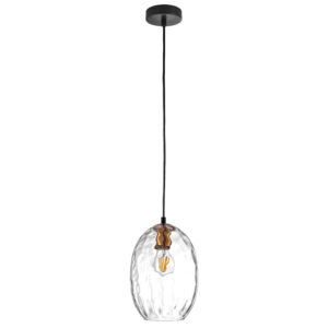 Подвес NUBELLA 1х12W (led) E27 ЧЕРНЫЙ/БРОНЗА/ПРОЗРАЧНЫЙ