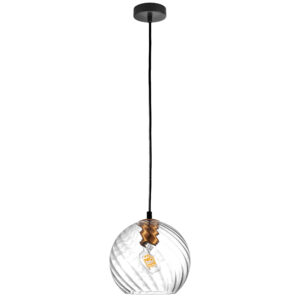 Подвес NUBELLA 1х12W (led) E27 ЧЕРНЫЙ/БРОНЗА/ПРОЗРАЧНЫЙ