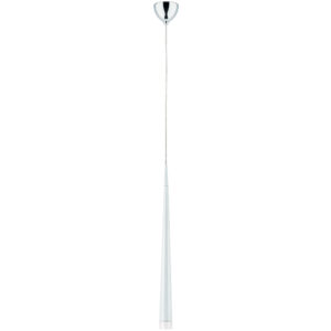 Подвес PUNTO 1х25W G9 ХРОМ/БЕЛЫЙ