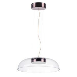 Люстра CELESTA LED 24W 1200LM КОФЕЙНЫЙ/ПРОЗРАЧНЫЙ 3000K