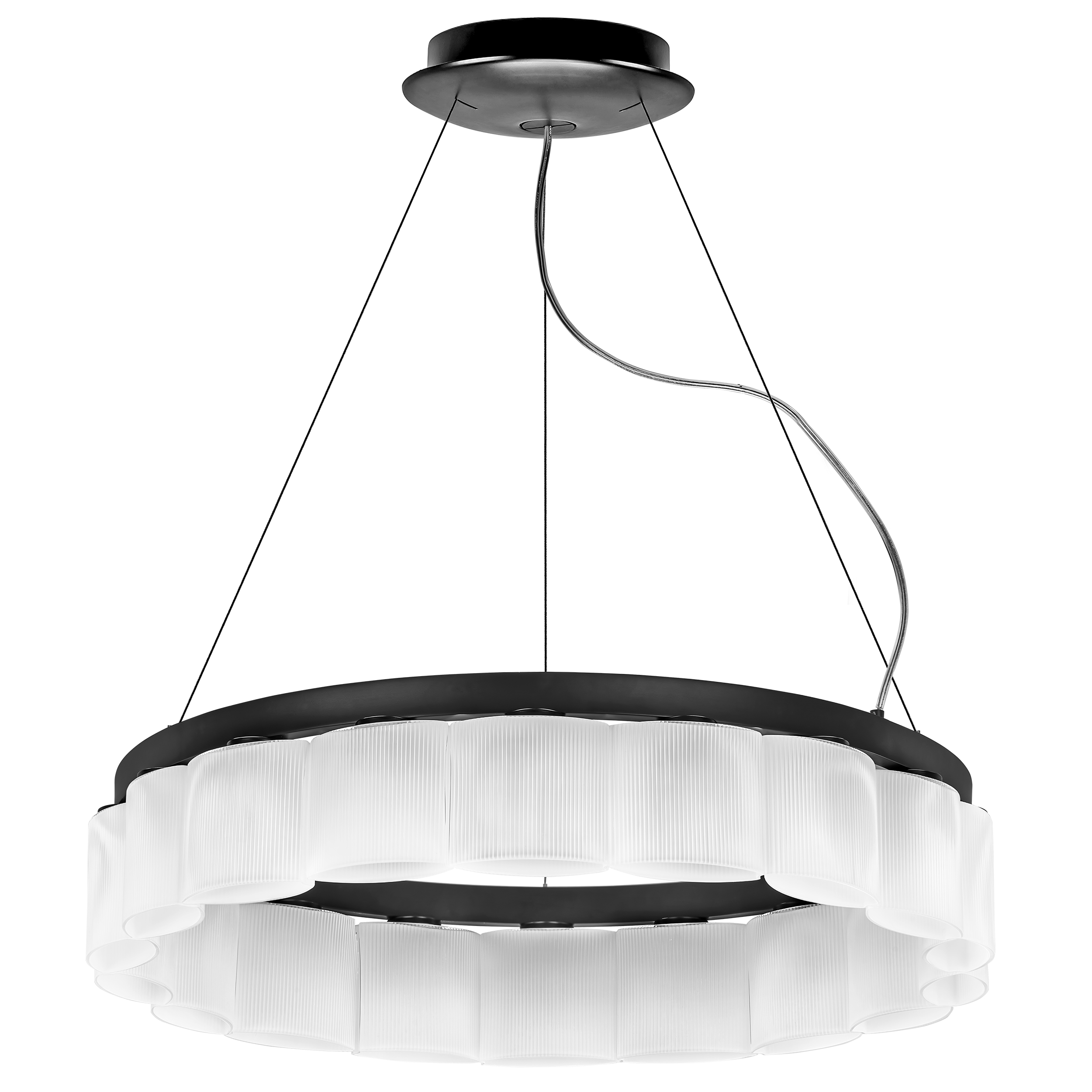 Люстра NIBBLER 18х6W(Led) G9 ЧЕРНЫЙ/БЕЛЫЙ