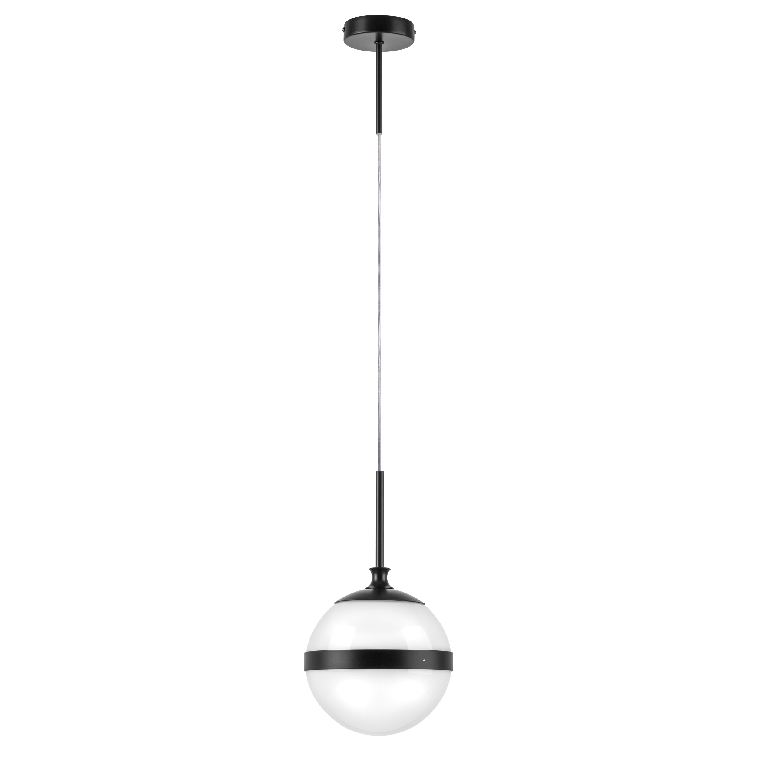 Подвес GLOBO 1х40W E14 черный/белый