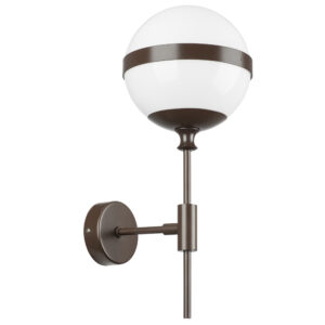 Бра GLOBO 1х40W E14 умбра/белый