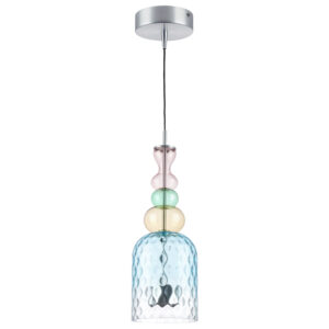 Люстра BELLE LED 1х8W 400LM АЛЮМИНИЙ/МУЛЬТИКОЛОР 3000K